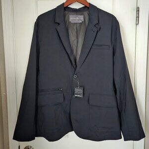 Eddie Bauer Ultimate Voyager Travel Blazer, black, men's 48 NWT